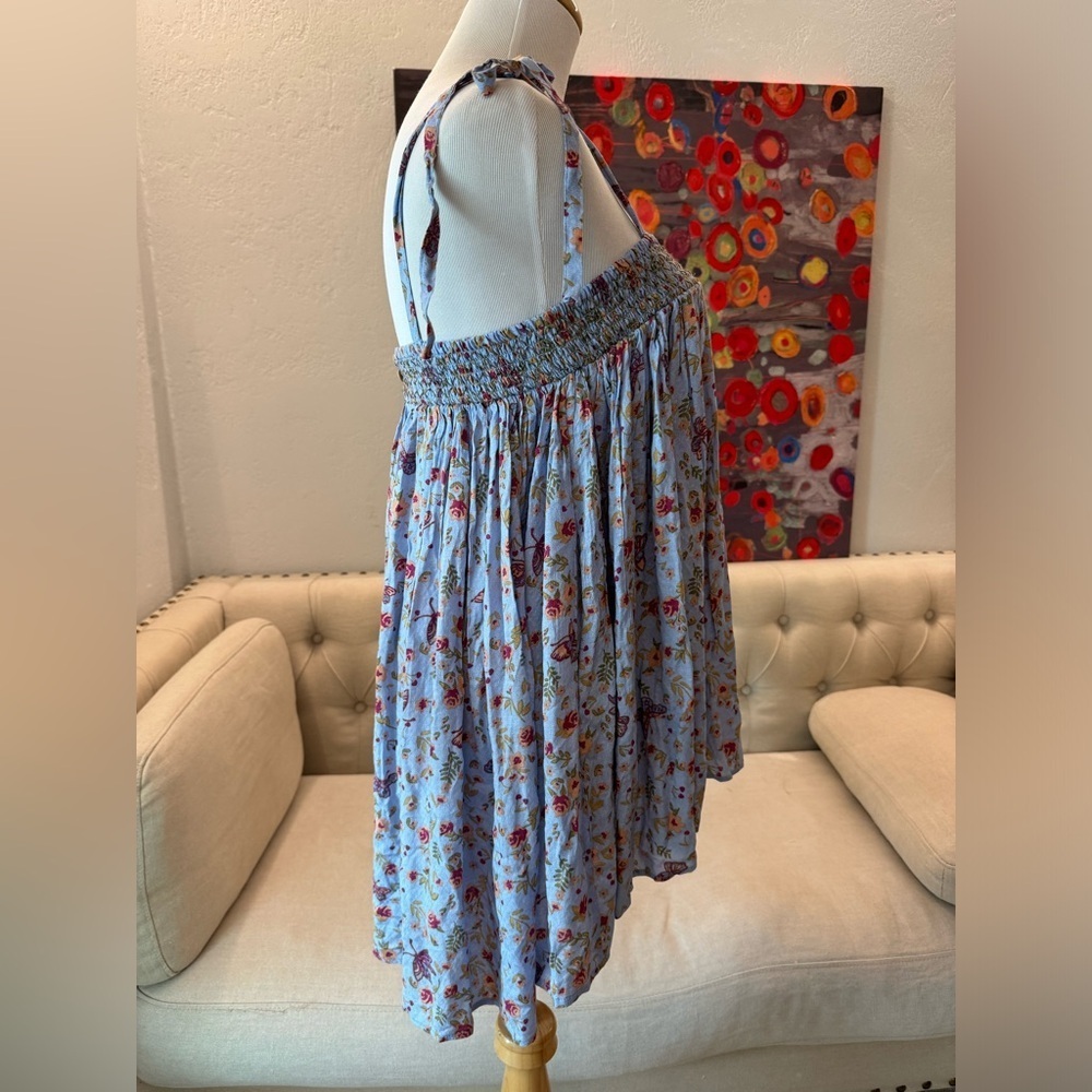Free People Rule The World Romper in Blue Combo XS - Picture 3 of 9